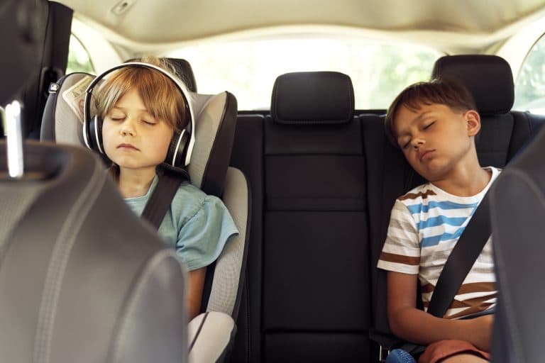 children inside car